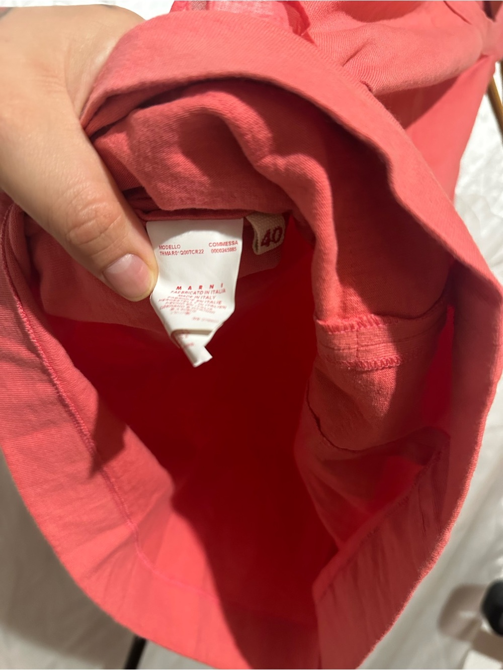 Marni Red Ruffle-Trim Tank Top - Picture 3 of 3